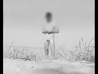 Huge vintage blarney at a German nude beach