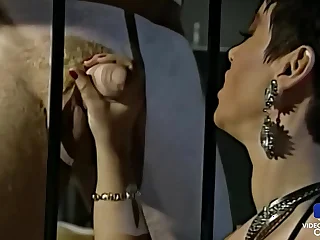 Elodie Chérie, dominatrice sexy, enculée pas un prisonnier spécial